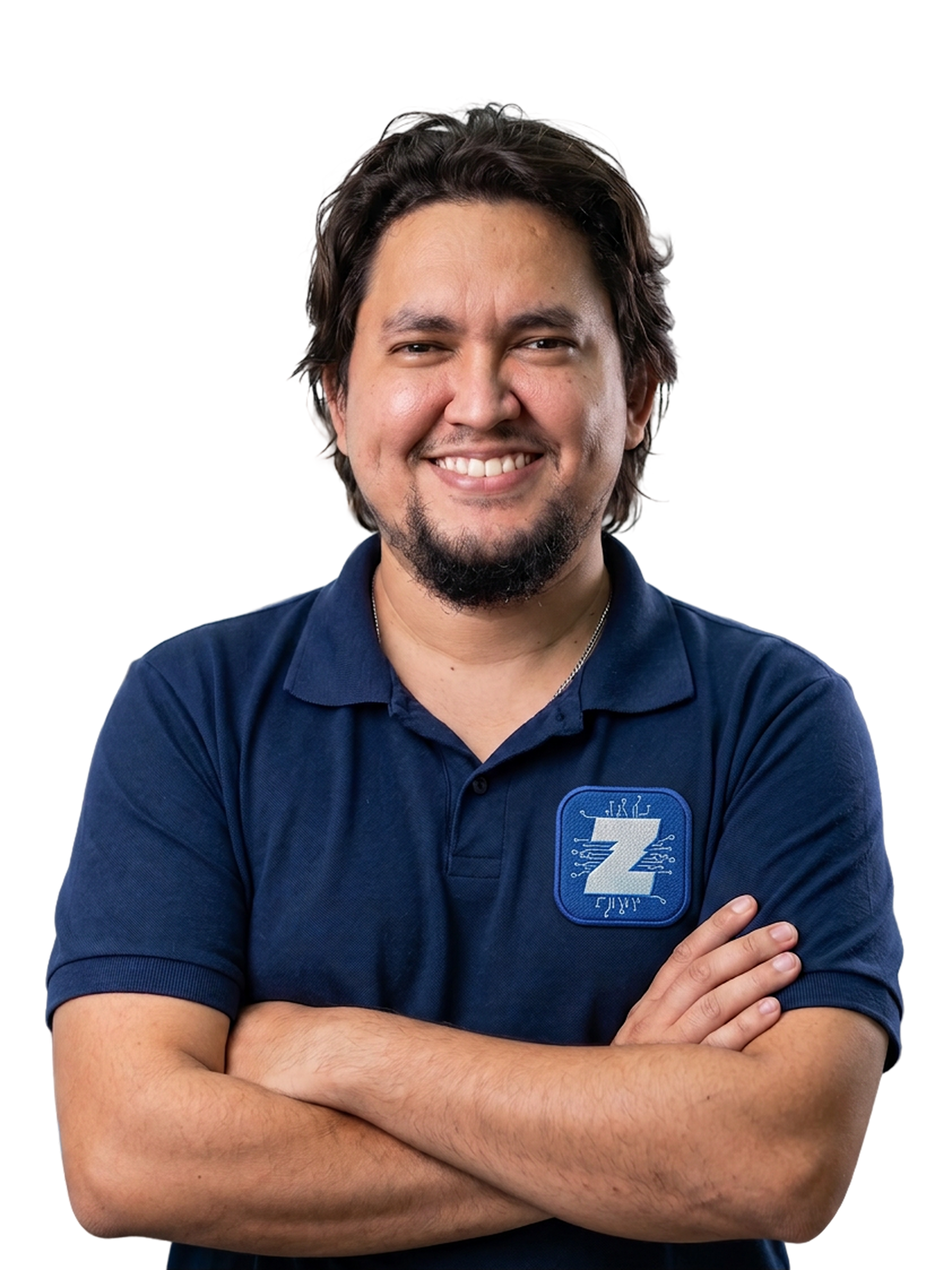 Matheus Carvalho, fundador e técnico da ZetaByte, no hero principal da ZetaByte em Parnaíba PI
